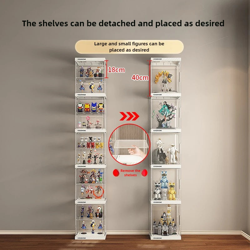 Hand-made Display Cabinet Transparent Ornaments Blind Box Dustproof Acrylic