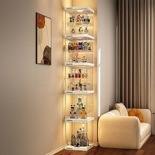 Hand-made Display Cabinet Transparent Ornaments Blind Box Dustproof Acrylic